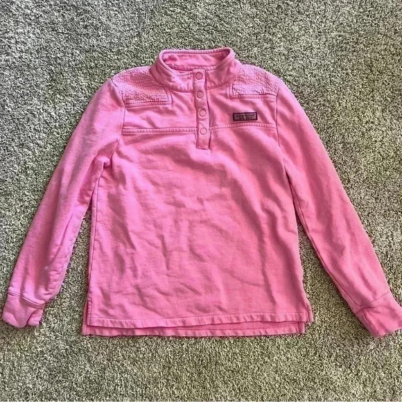 Vineyard Vines Youth 1/4 Snap Sweatshirt - Picture 3 of 7